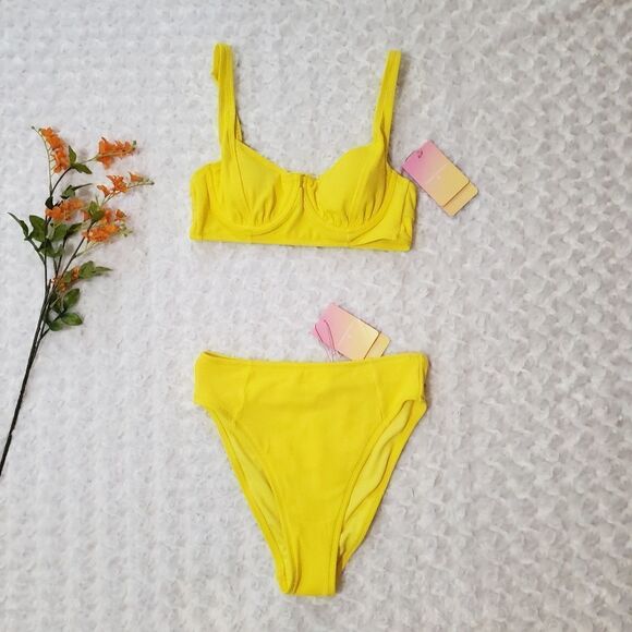 Stoney Clover Lane x Target size small yellow swimsuit - Picture 1 of 6